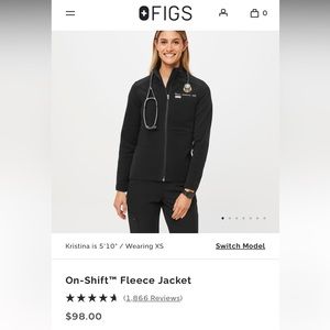 Figs On-Shift Fleece Jacket